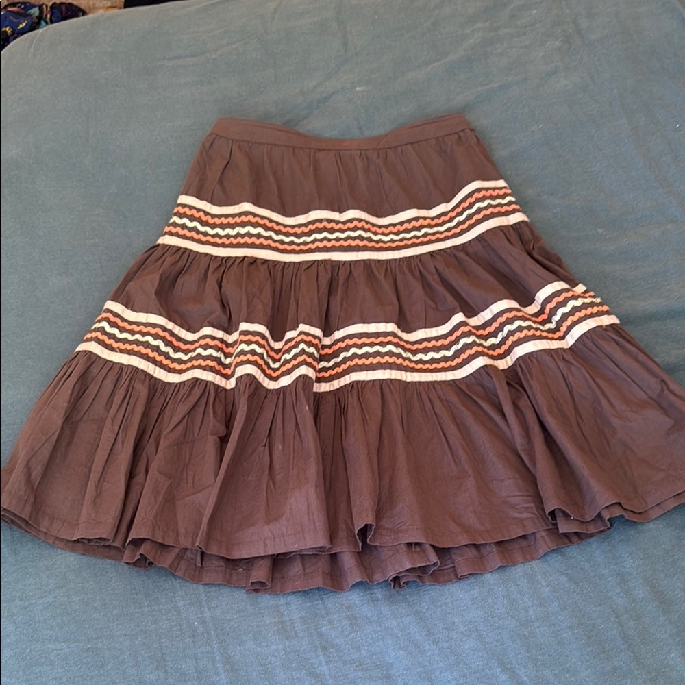 Vintage patio Skirt with Ricrac Pattern